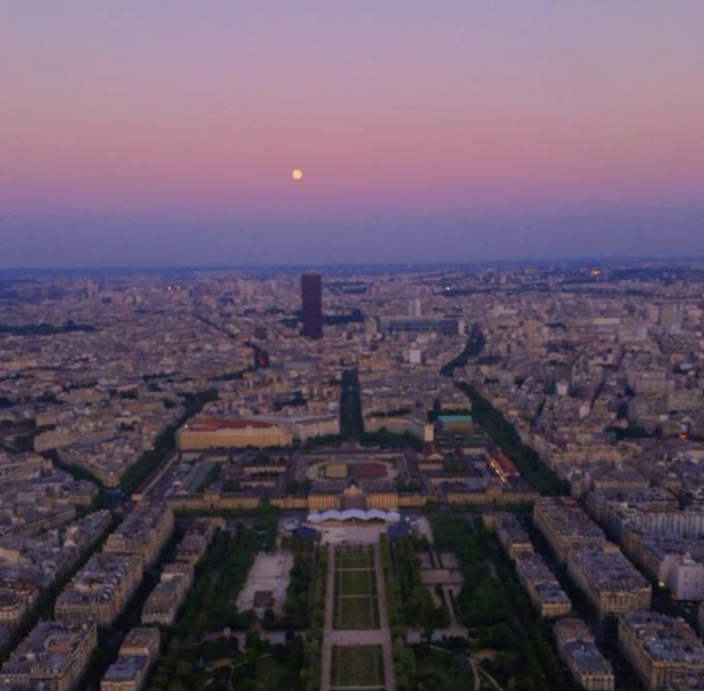Sunset from the top of the Eiffel Tower