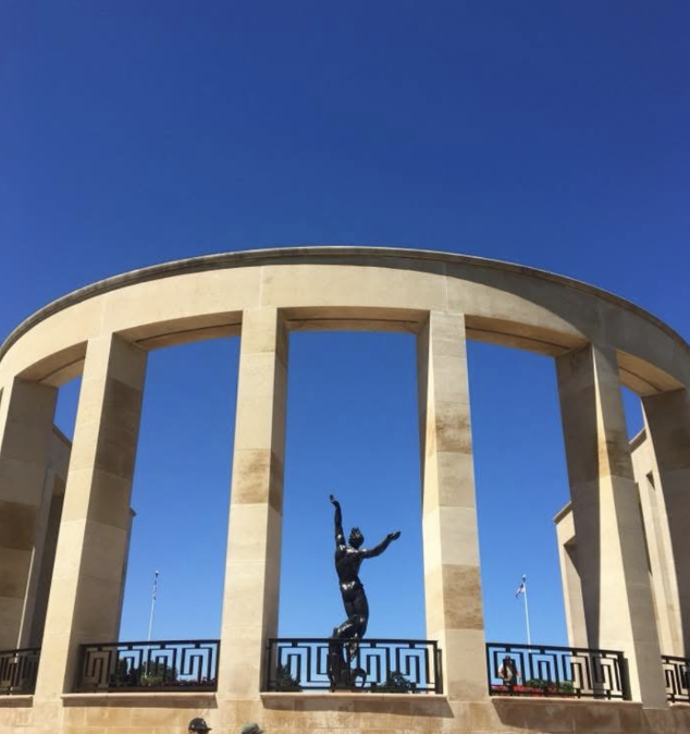 Memorial cemetery in Normandy of D-Day