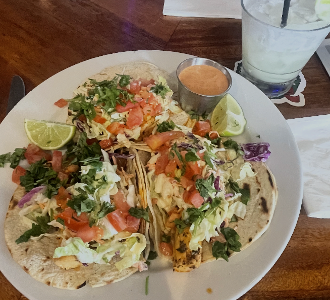 fish tacos from riva 
